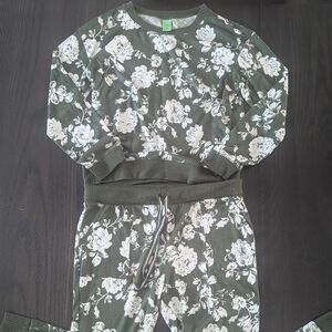 Honeydew | Green Floral Pajamas Set
